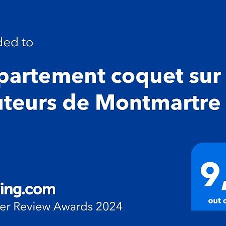 Appartement Coquet Sur Les Hauteurs De Montmartre Париж Екстериор снимка